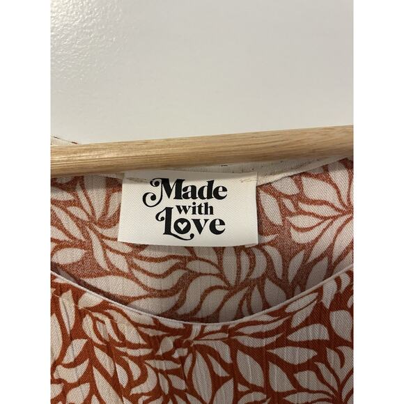 Made with Love Modest Maxi Midi Dress Size M Long Flowy Floral Boho Cottage Core - Picture 6 of 11